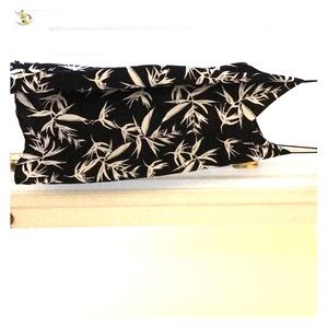 Black palm print dress NWT